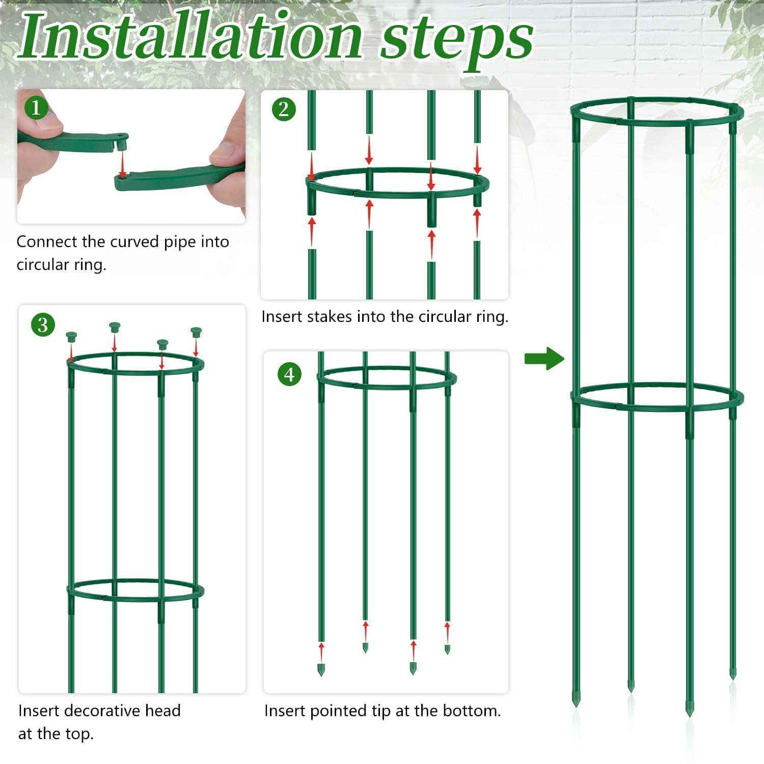 SupKing easy-assembly design helps quick, tidy garden setup.