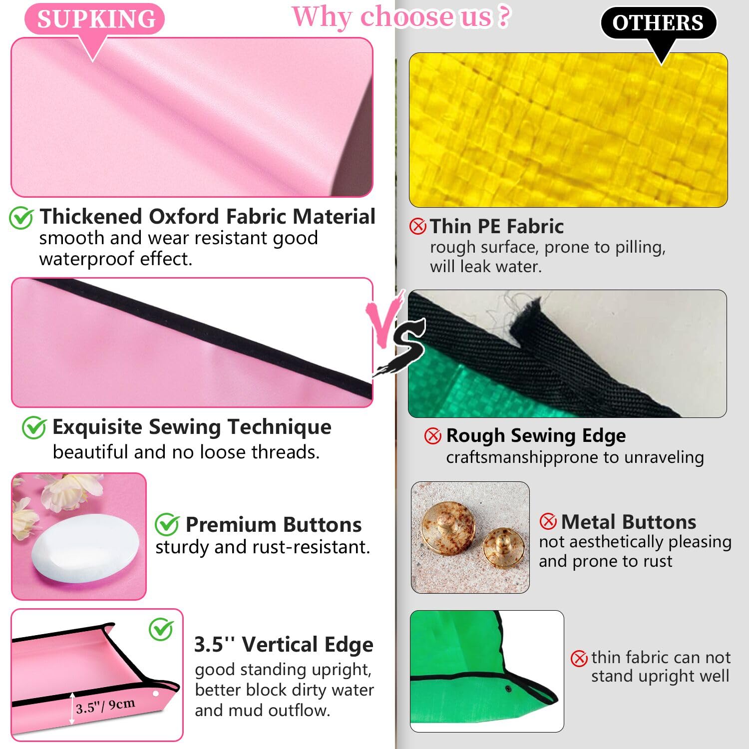 SupKing easy-clean surface ready for fast maintenance with damp cloth