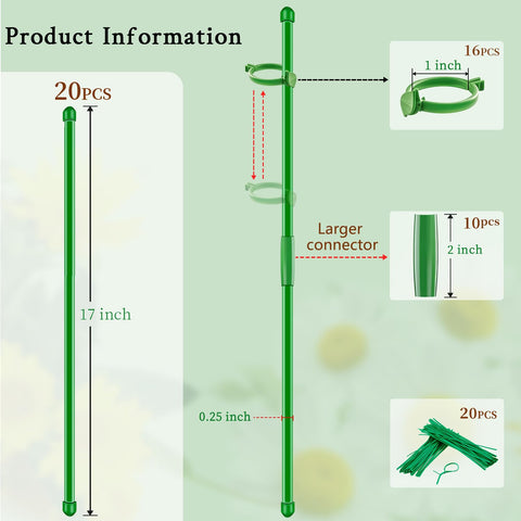 SupKing extended stakes demonstrate adjustable length for different plant sizes and stages