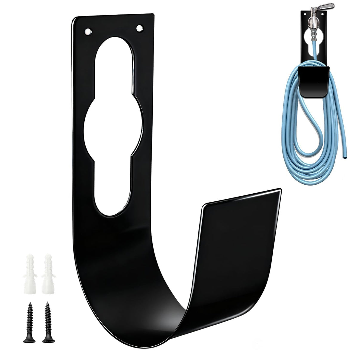 SupKing hose holder wall mount displaying rugged steel design for outdoor use