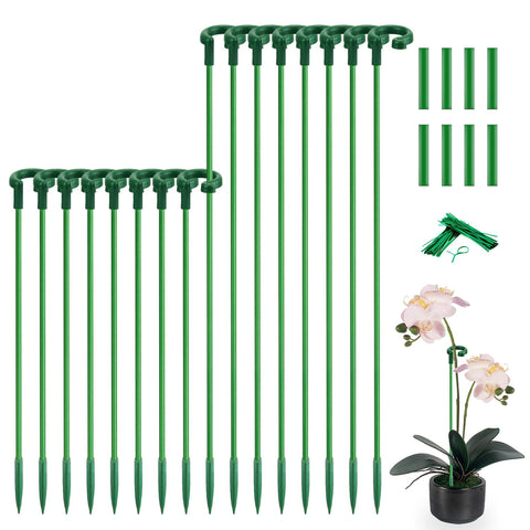 SupKing invisible plant sticks 17 inch blend with stems for a neat, upright display.