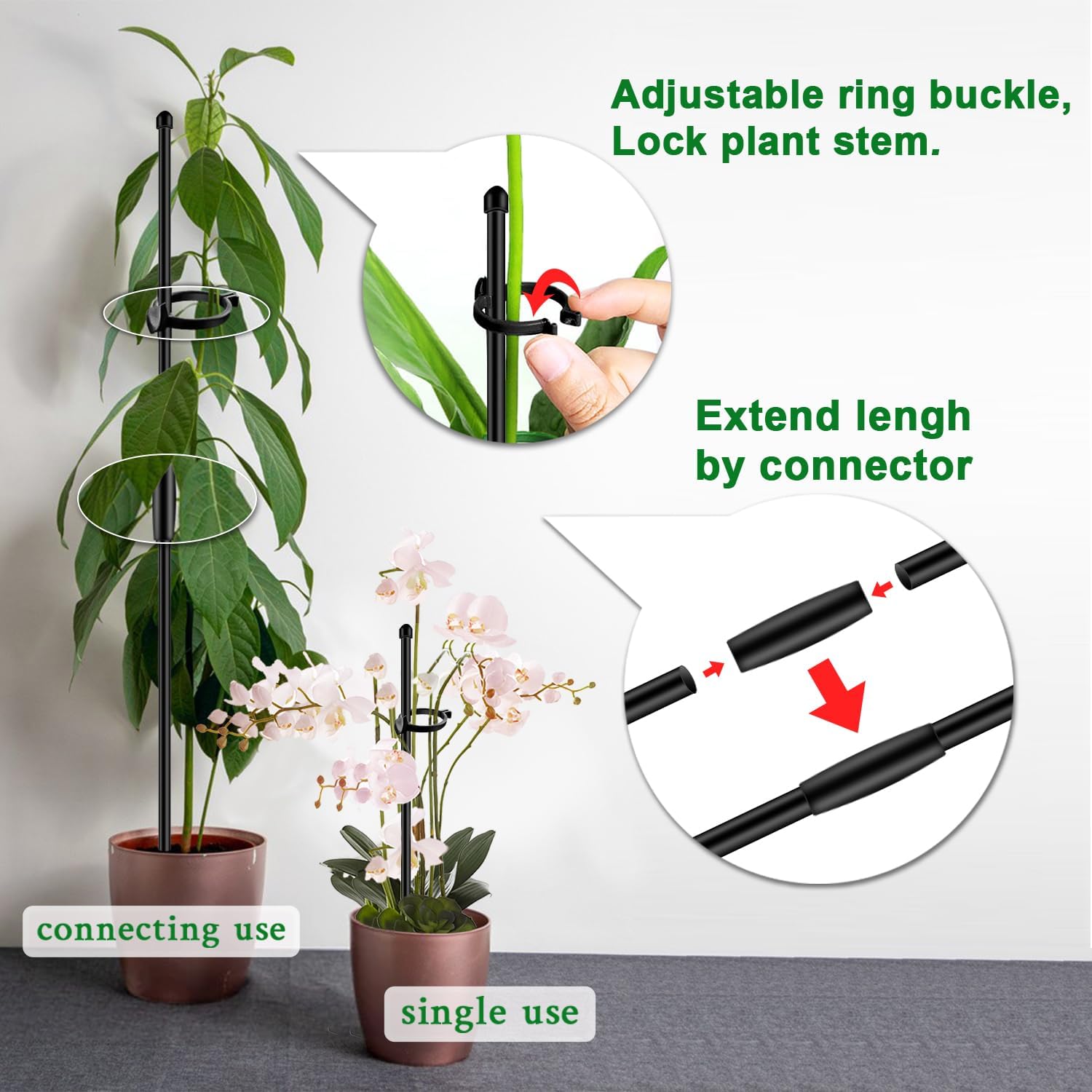 SupKing length extensions connectors showing adaptable staking length
