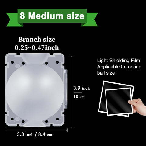 SupKing light-shield film applied to root ball creates dark interior for root growth.