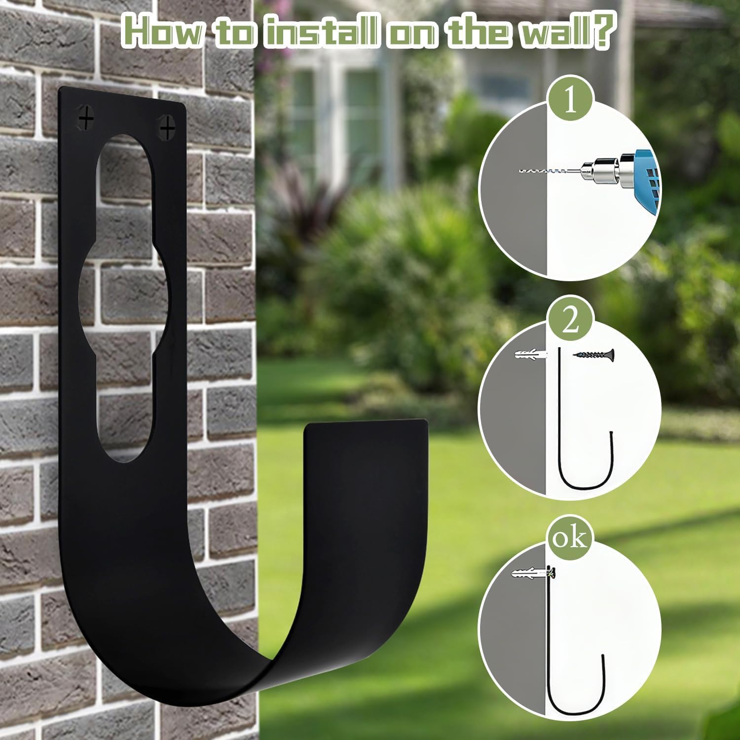SupKing metal hose hook preventing kinks and tangles during use