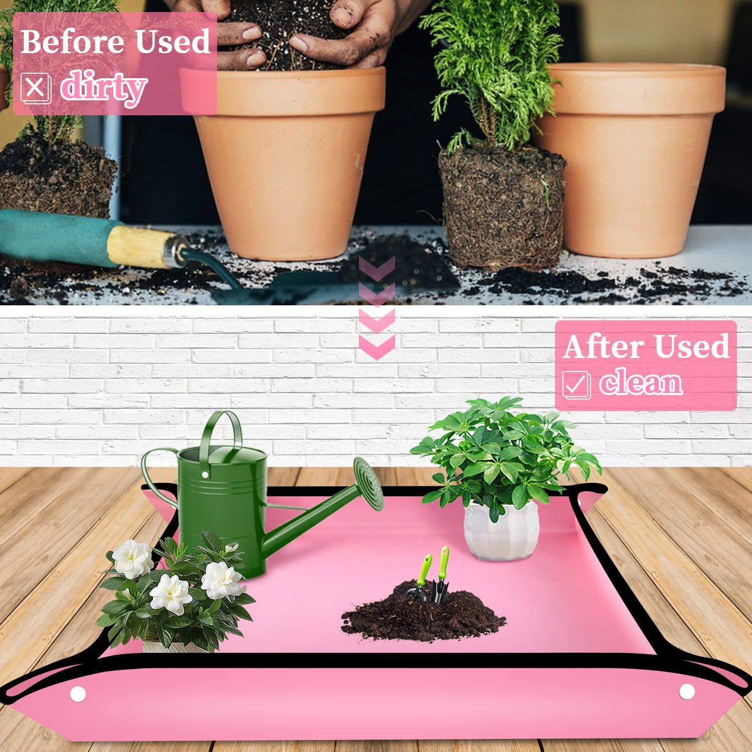SupKing oxford fabric waterproof mat stays clean during watering