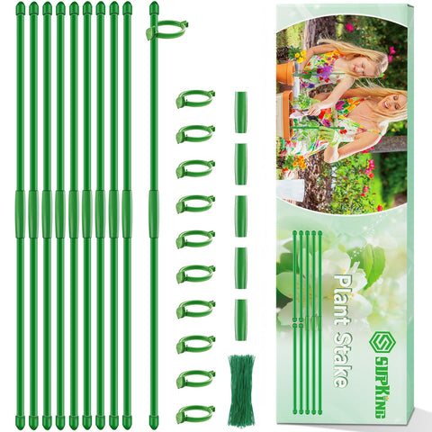 SupKing extendable plant stake from 1ft to 4ft keeps orchids upright and tidy.