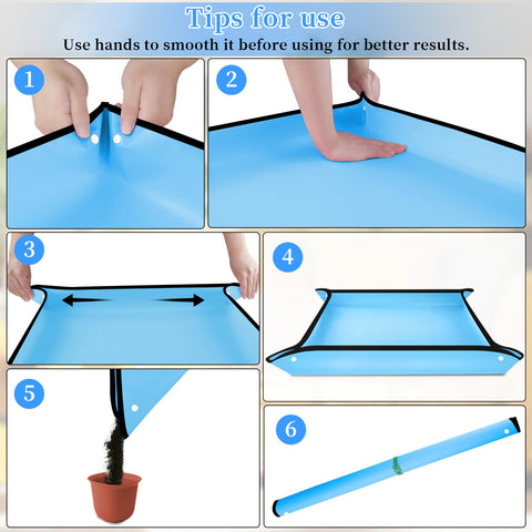 SupKing repotting mat waterproof fabric showing easy-clean surface