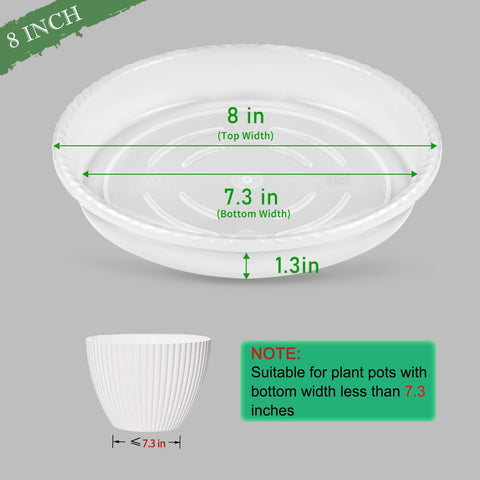 Ridged surface of SupKing saucer elevates pot for airflow