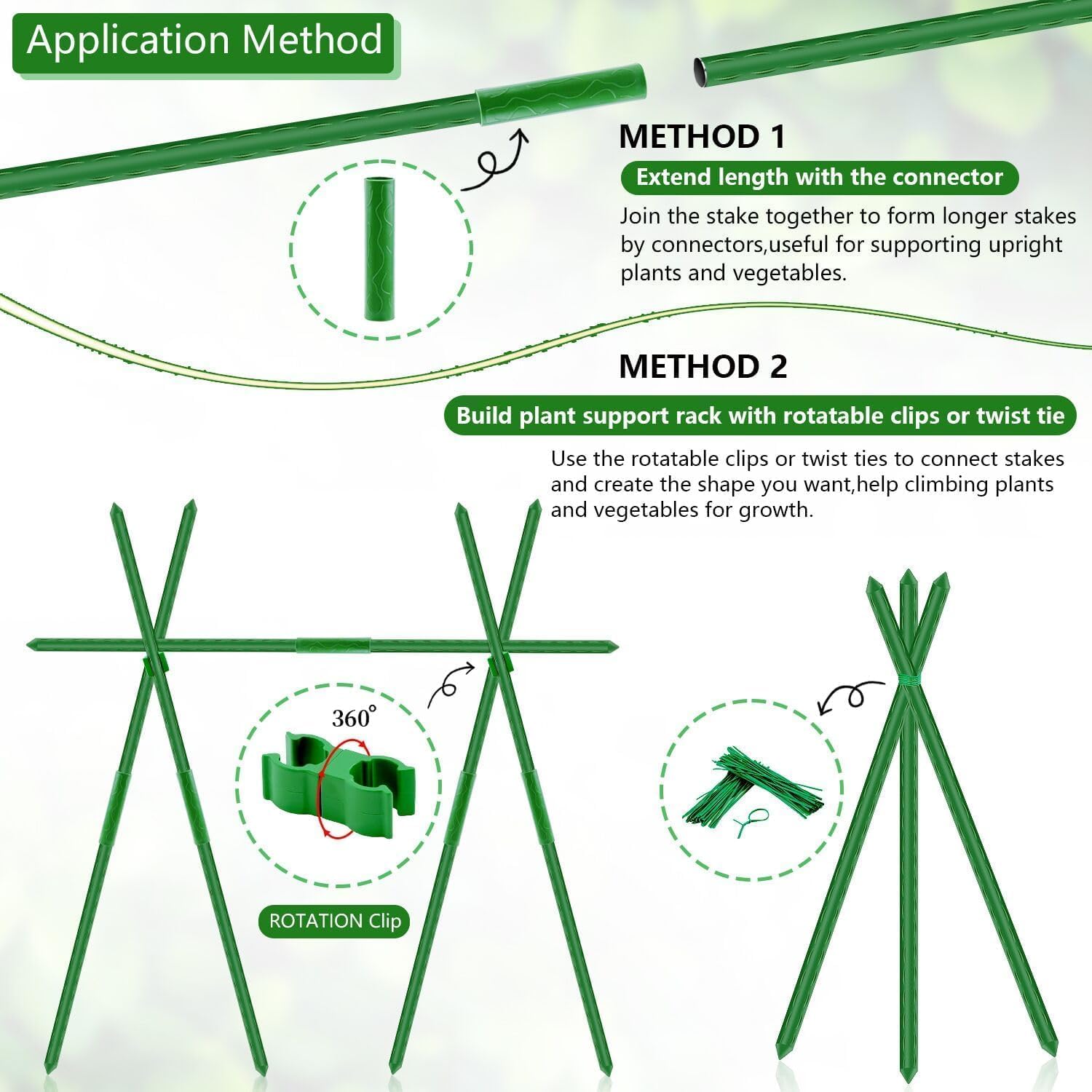 SupKing ridged surface provides a secure grip for climbing plants.