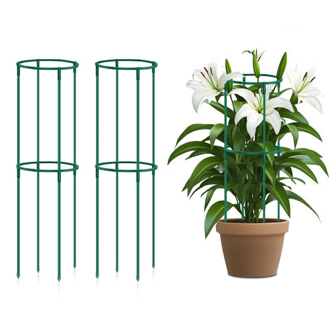 SupKing tomato cage 2-pack in package view for versatile garden setup.
