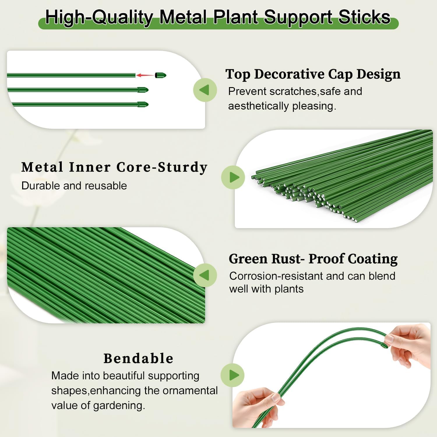 SupKing twist-ties 10cm secure stems and tidy growth.