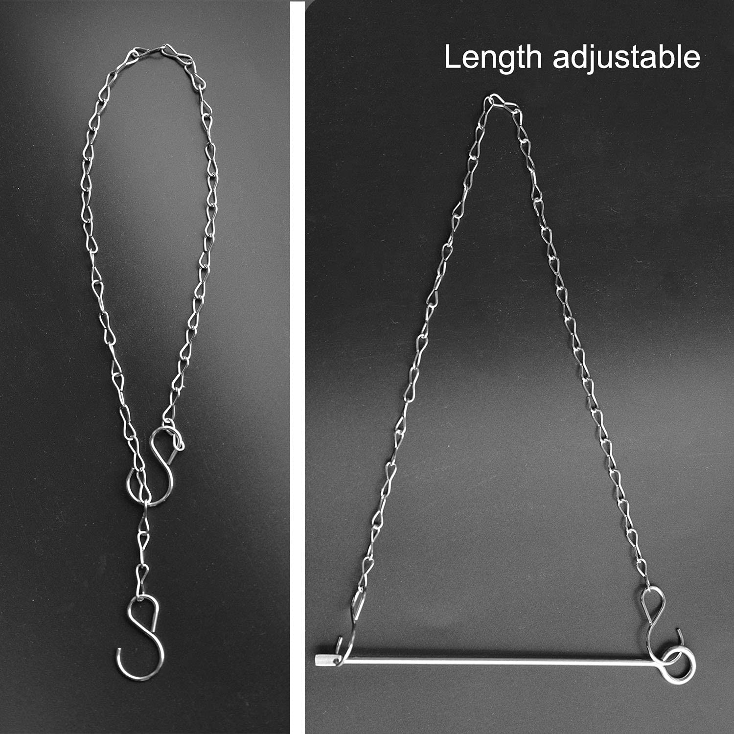 Suplklz 42-inch total length chain for adjustable hanging setup