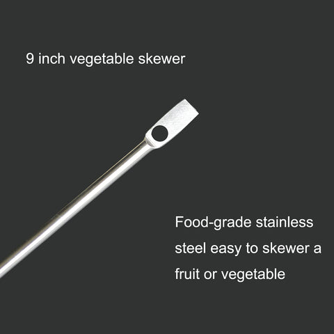 Suplklz 9-inch fork skewer easy to thread tomatoes and apples