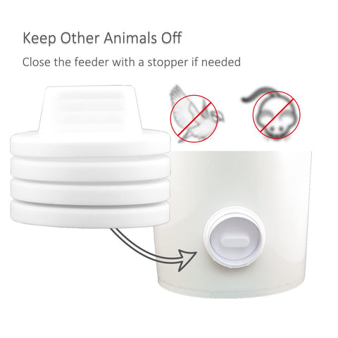 PVC feeder assembly by Suplklz for outdoor setups