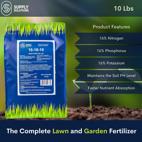 Fertilizer being spread on lawn using a spreader for even growth.