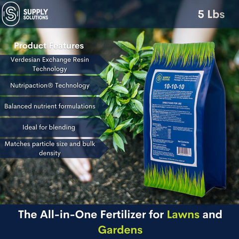 Supply Solutions Nutripaction granules illustrate slow-release feeding for steady root nourishment.