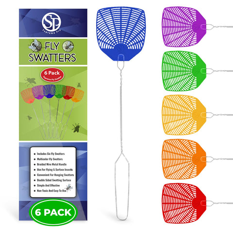 SUPREME PRO multi-color pack swatter makes quick spotting easier during busy tasks.