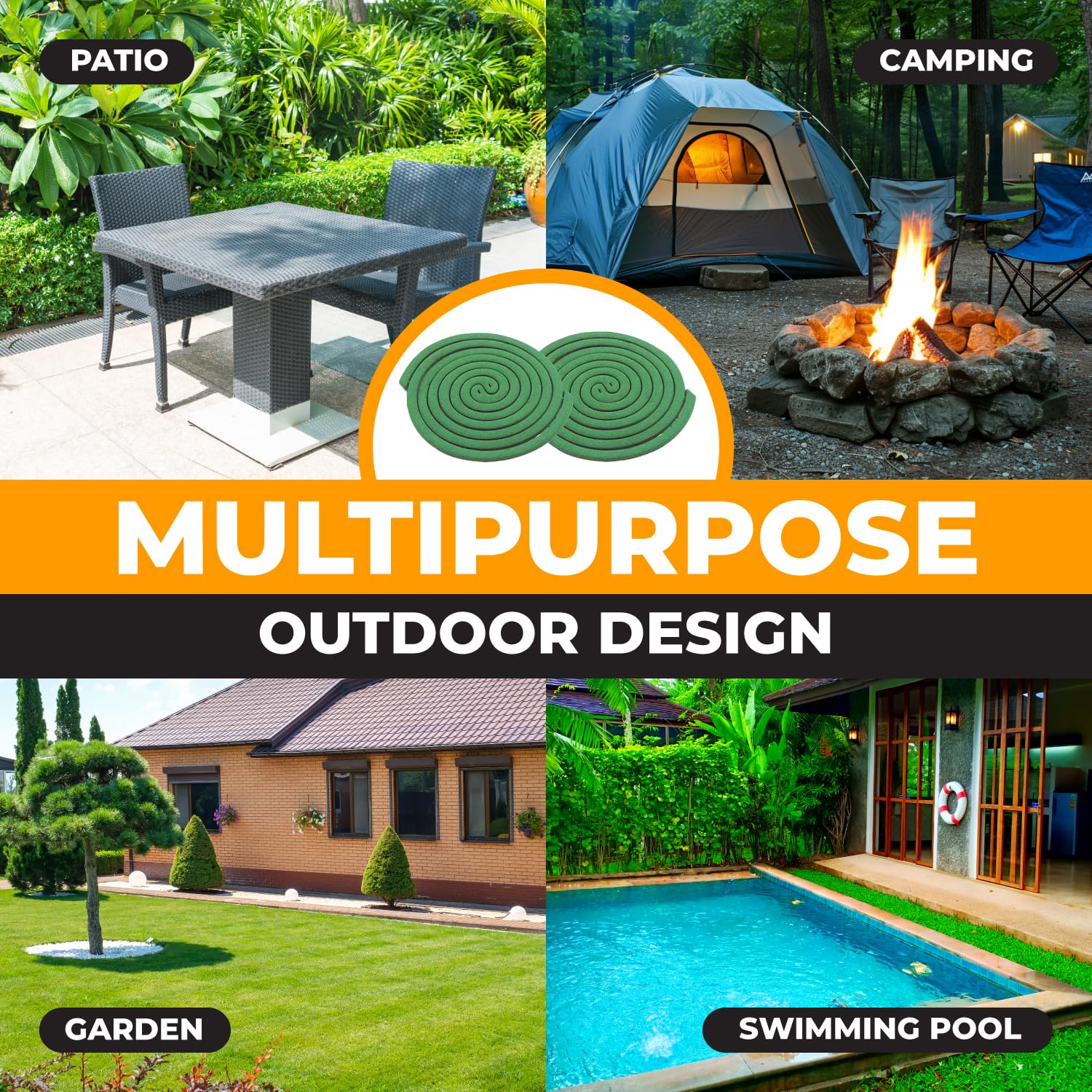 SUPREME PRO DEET-free formula offers safer outdoor enjoyment.