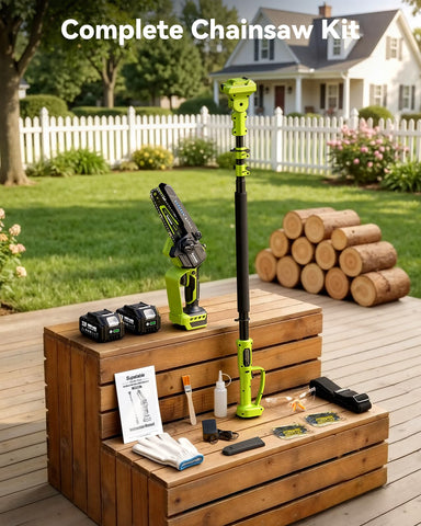 Supstable complete kit includes batteries, blades, oil and safety gear