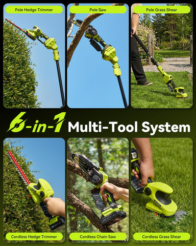 Supstable extendable pole saw with 15ft reach for tall branches from ground