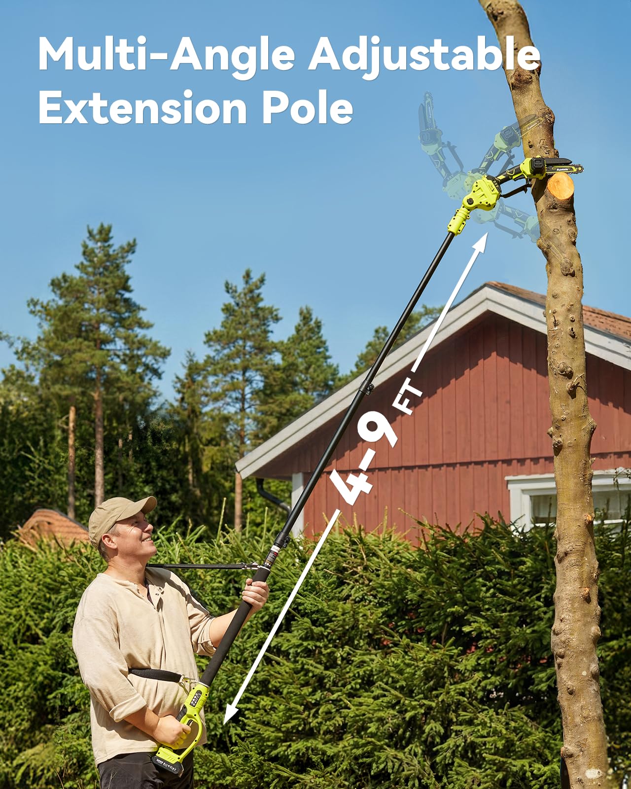 Supstable 12-inch dual-action hedge trimmer shapes shrubs neatly