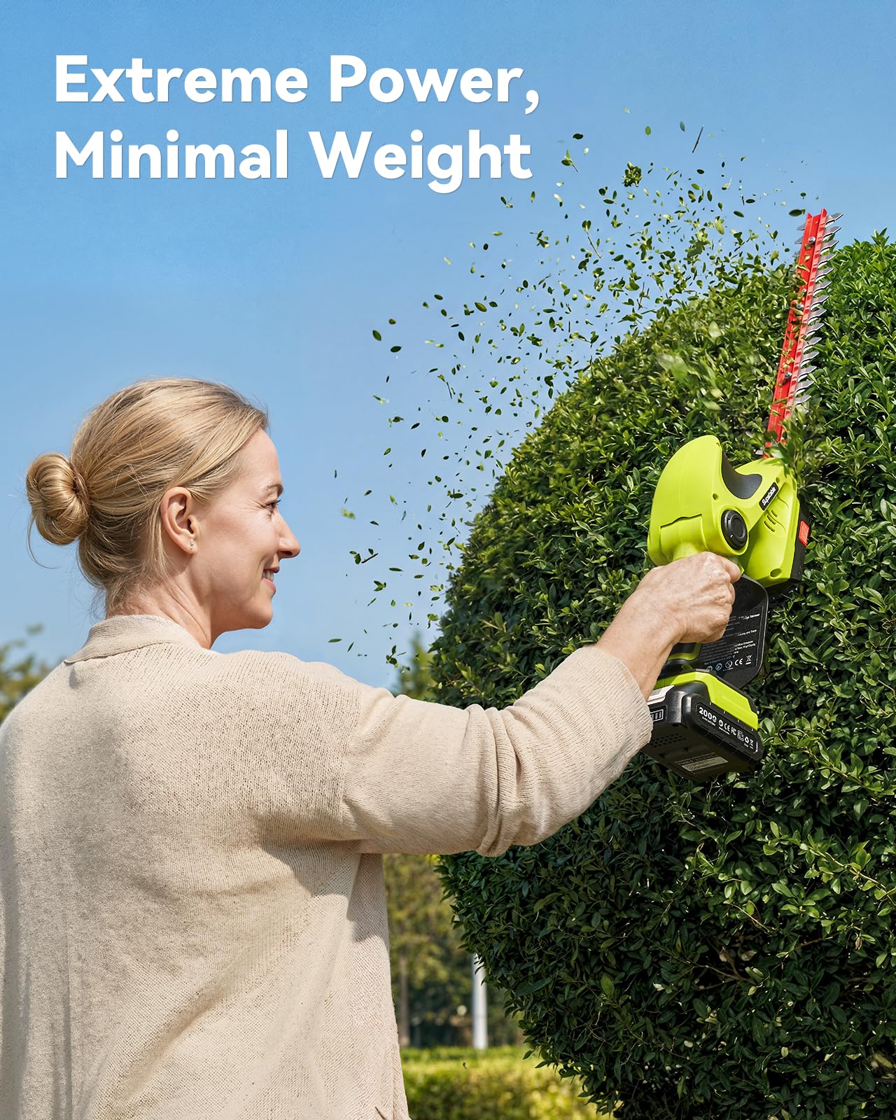 Supstable lightweight ergonomic non-slip handle for comfortable trimming