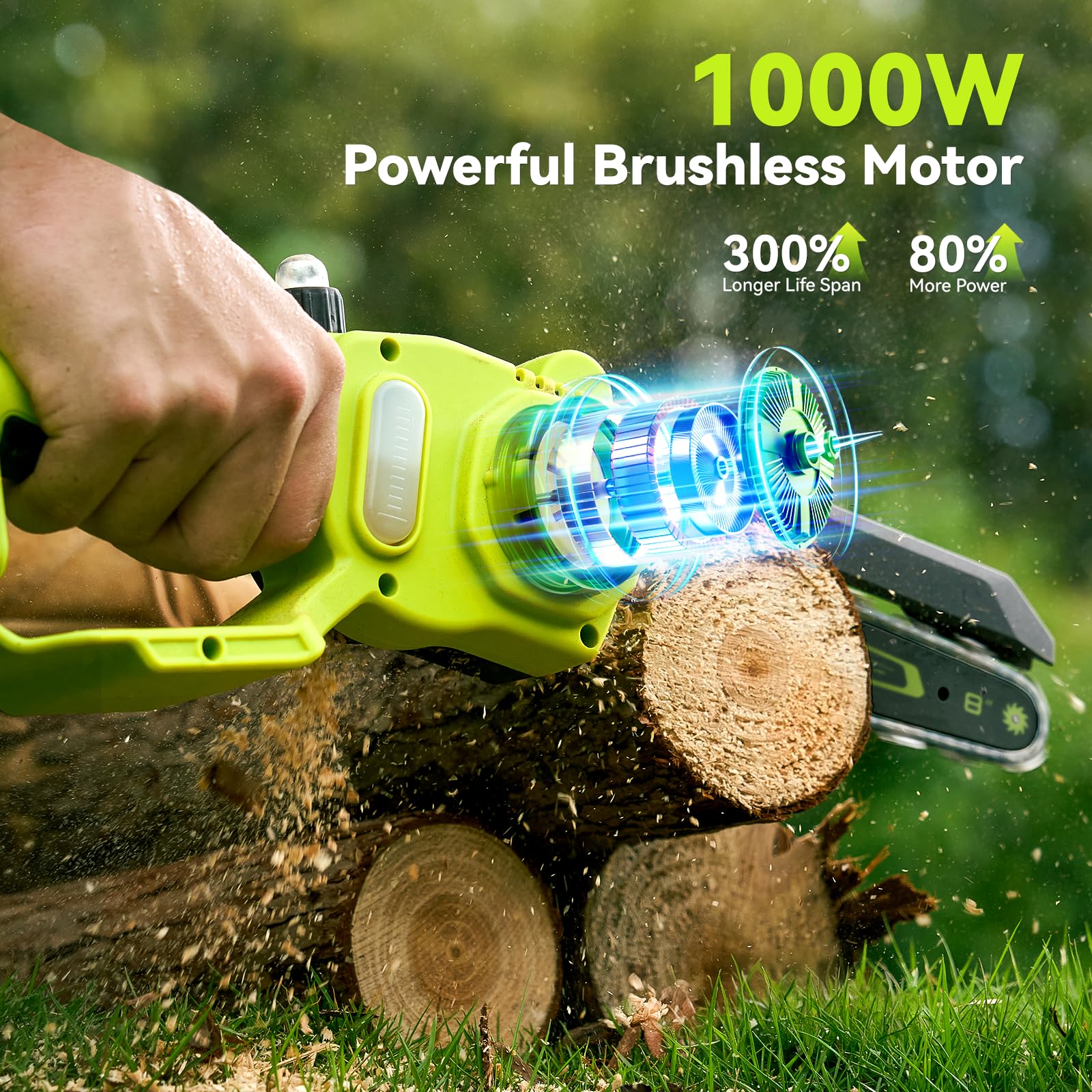 Two-battery setup powers longer cordless sessions for garden work