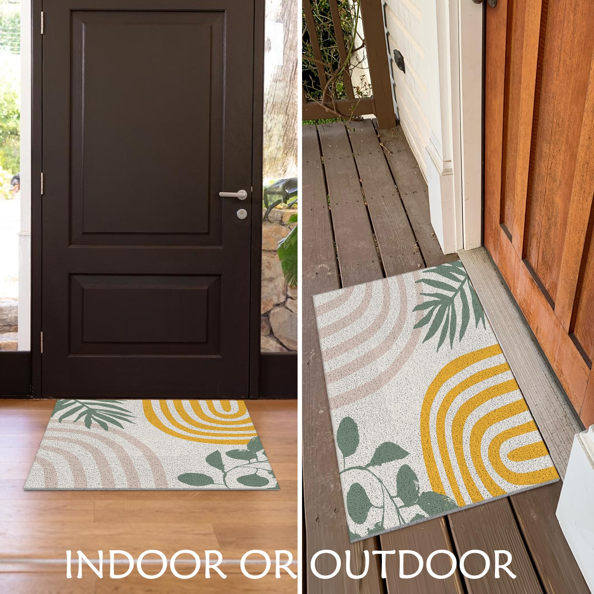 Supwhd Boho Entryway mat at doorway decorates and reduces dust entry.