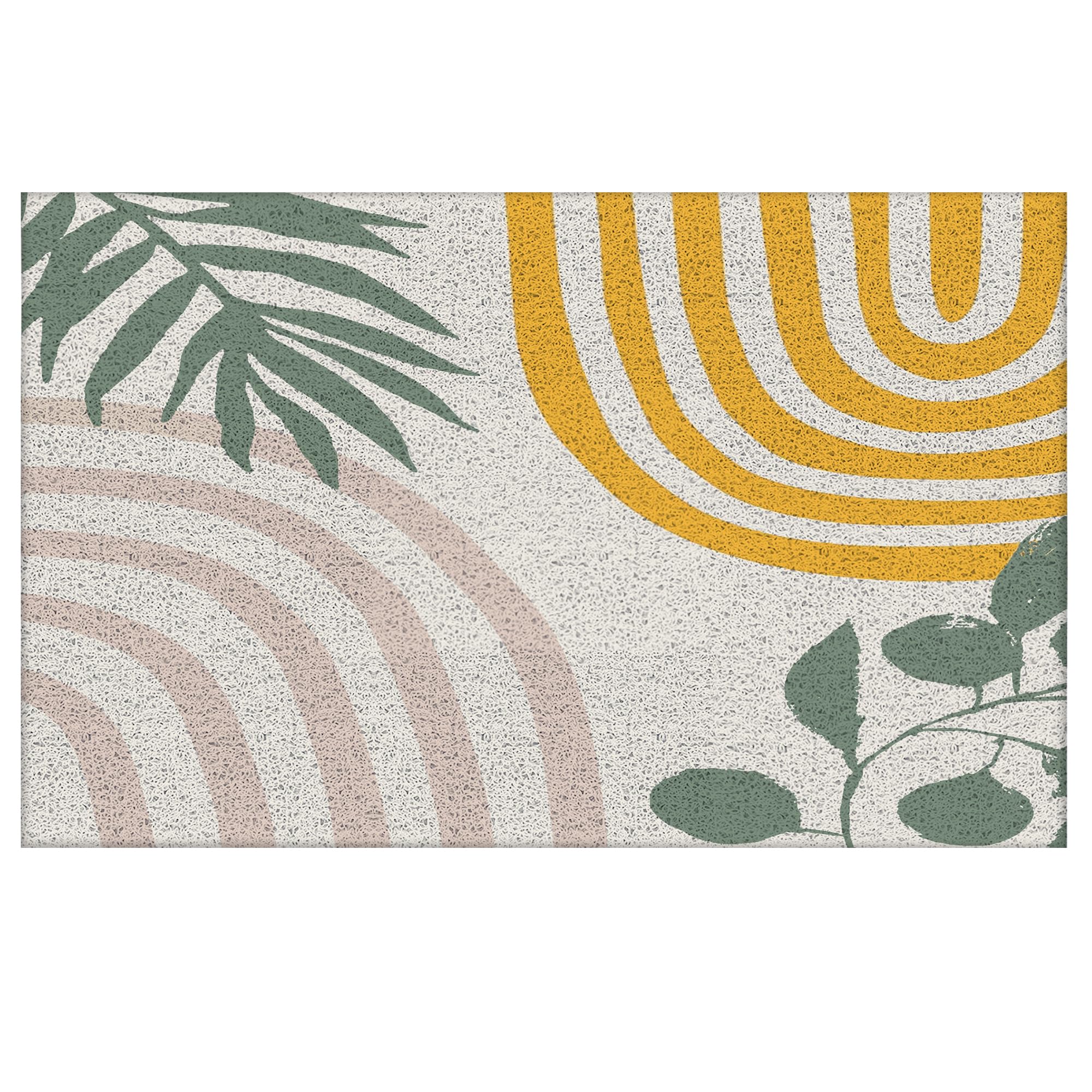 Supwhd Boho Welcome door mat outdoor traps dirt and adds curb appeal.