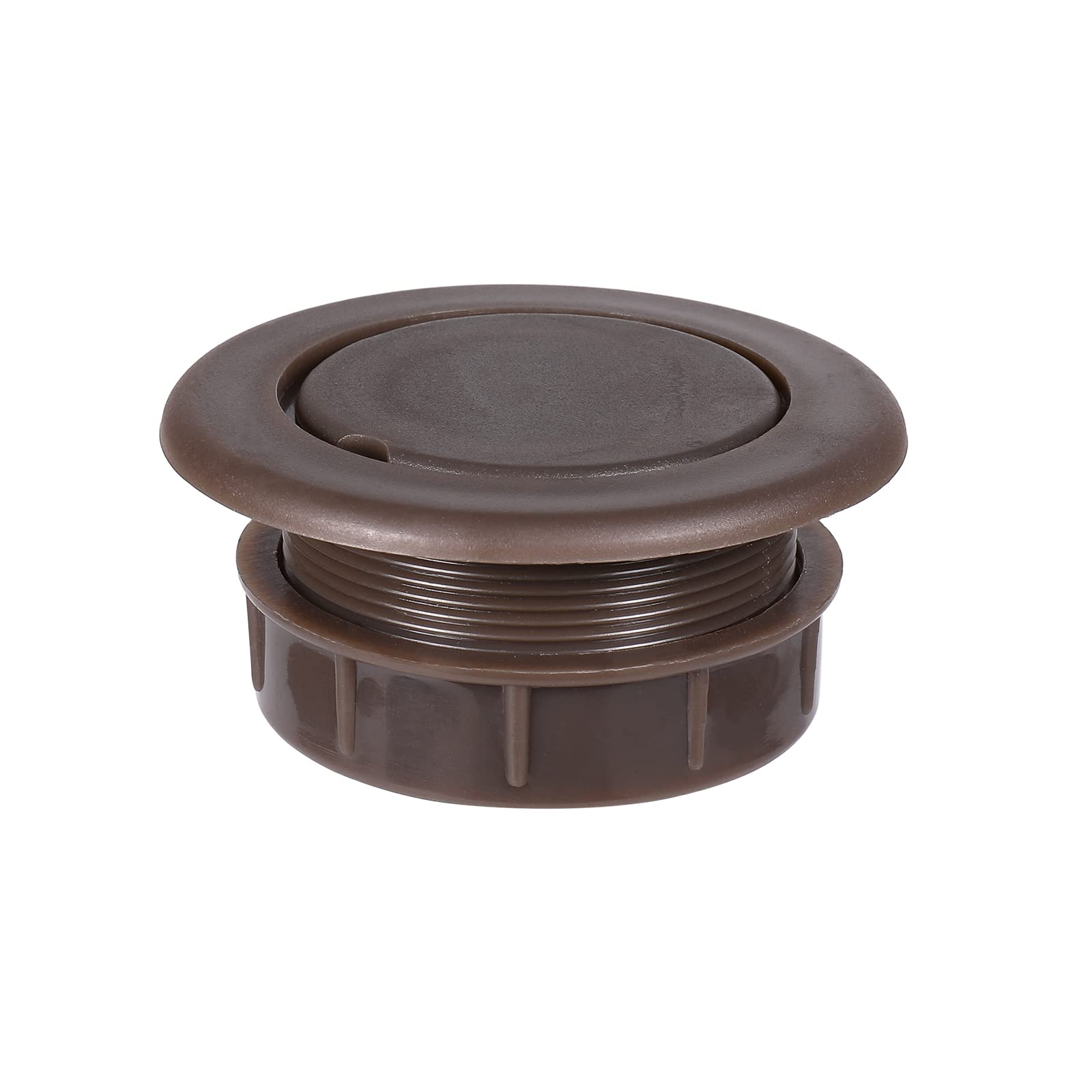 SUQ I OME parasol hole ring in dark brown stabilizes table umbrellas and reduces movement.