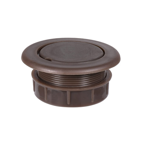 SUQ I OME parasol hole ring in dark brown stabilizes table umbrellas and reduces movement.