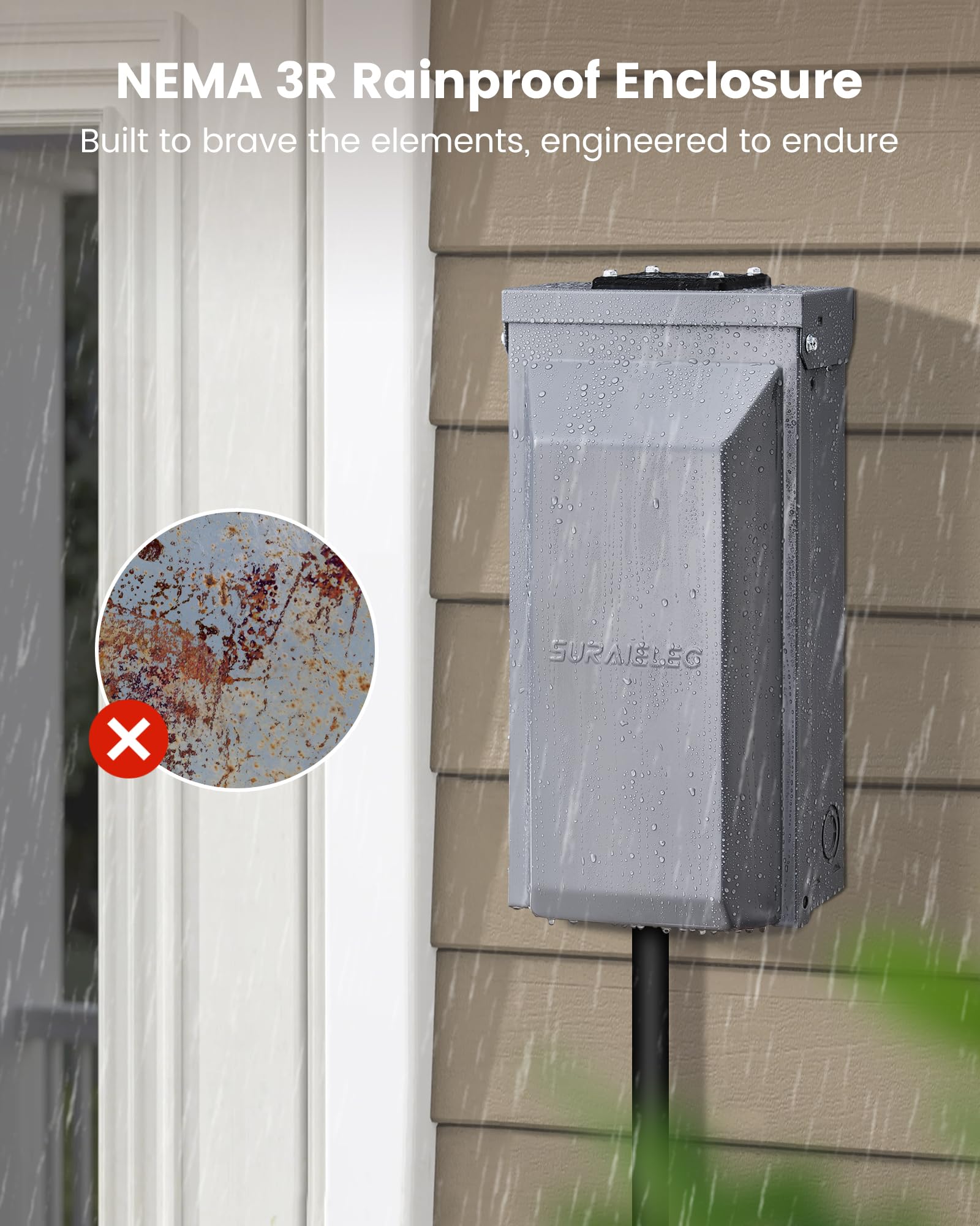 SURAIELEC extra-large cover reduces debris entry outdoors