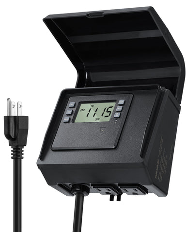 SURAIELEC digital pool timer outdoor controls pump scheduling.
