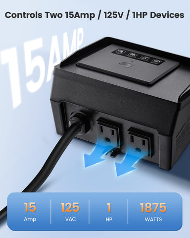 SURAIELEC weatherproof timer with outdoor cover defies sun and rain for reliable operation.