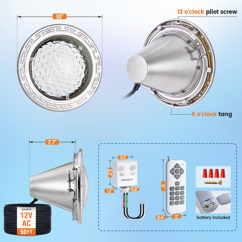 SURAIELEC 12V safe, energy-efficient pool lighting option