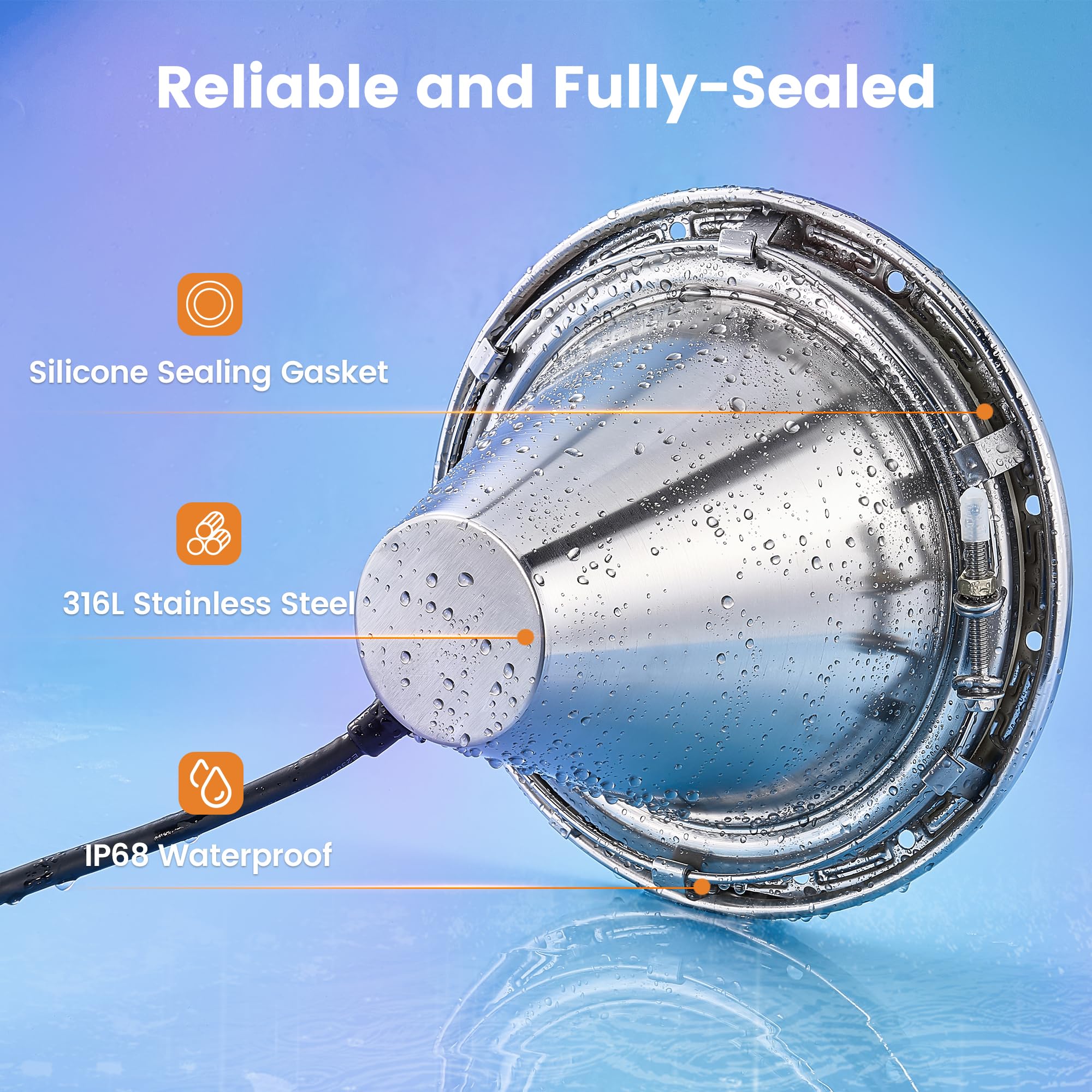 SURAIELEC 316L stainless steel finish enhances durability outdoors
