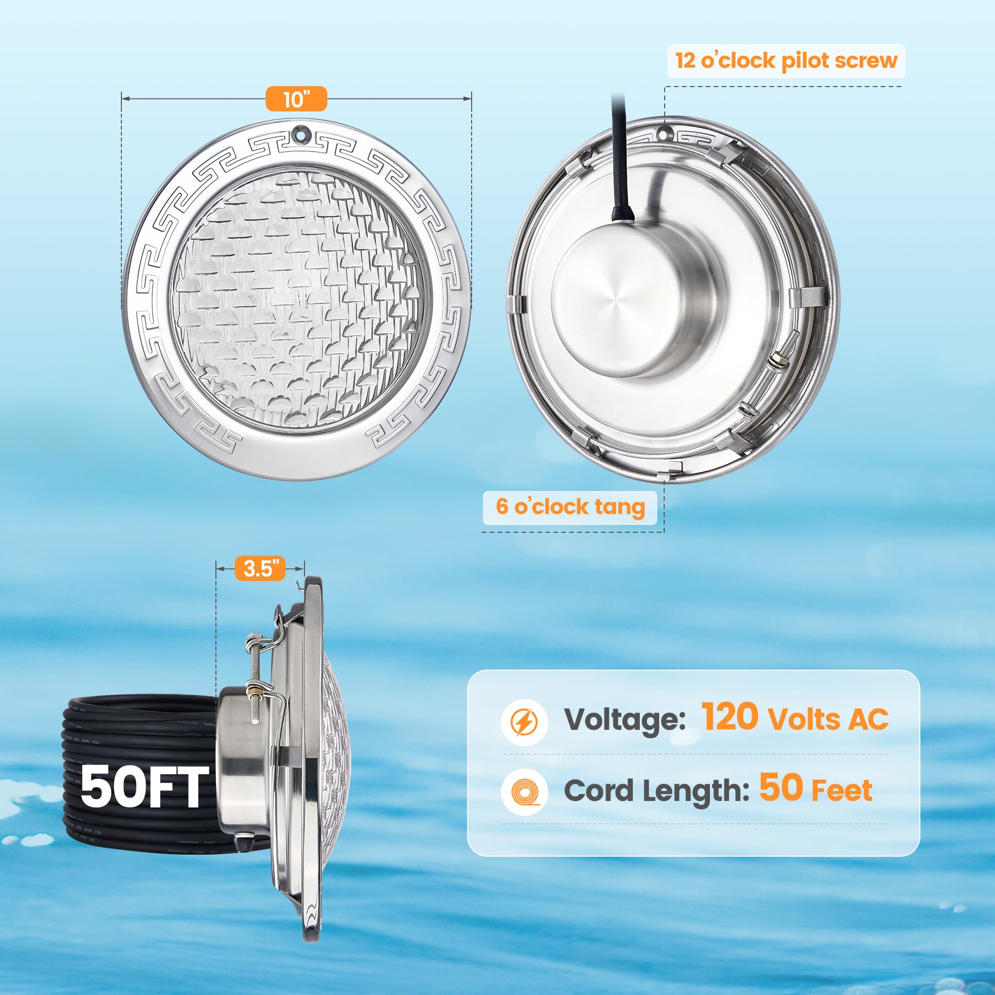 SURAIELEC in-ground pool light creates inviting ambient glow