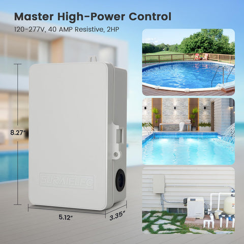 SURAIELEC multipurpose 40A digital switch for pumps heaters lights