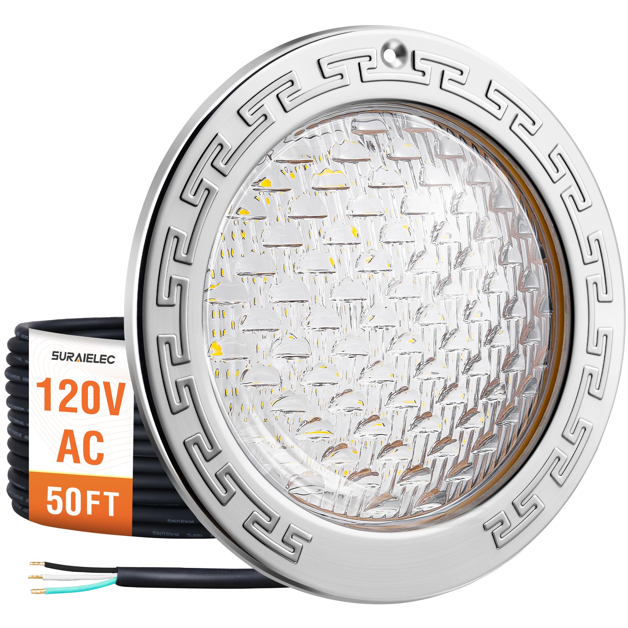 SURAIELEC pool light installed in a 10 inch niche for quick upgrade