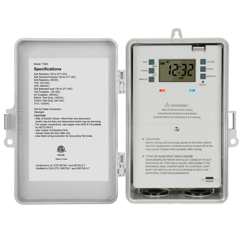 SURAIELEC pool timer front view showing dial and display