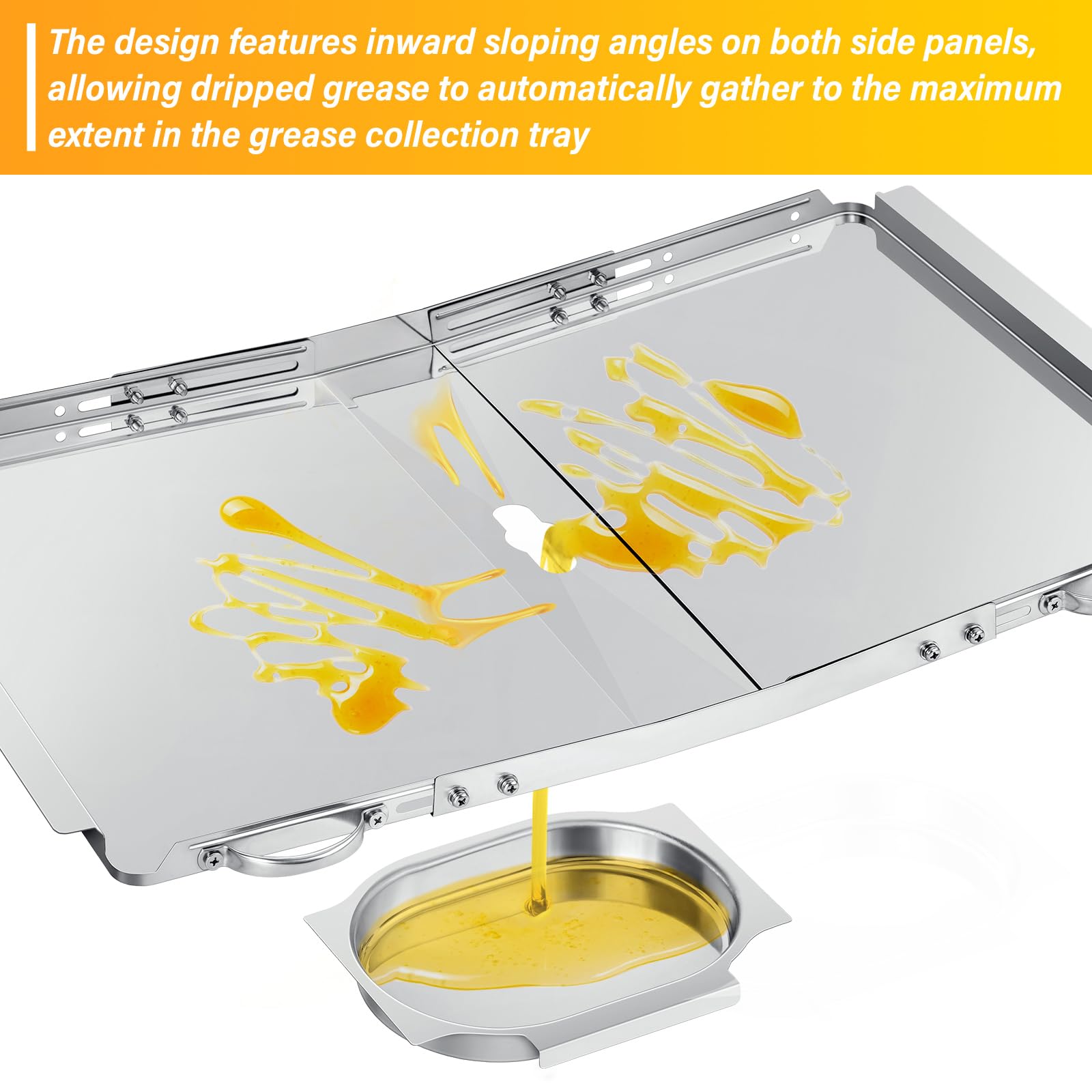 Suranew grease tray quick-assembly shows a five-minute setup.