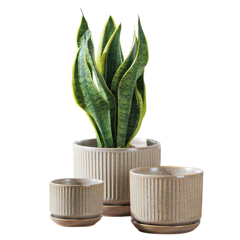 Sure Yuesi speckle gray pot 4.3-inch ideal for compact indoor plant displays.