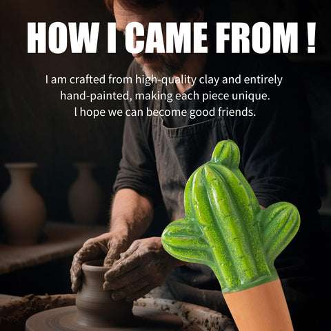 SURE YUESI fourth cactus shape, accent piece that also waters roots over days.