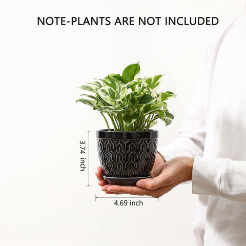 Sureasy pot with embossed patterns adds subtle elegance to indoor decor