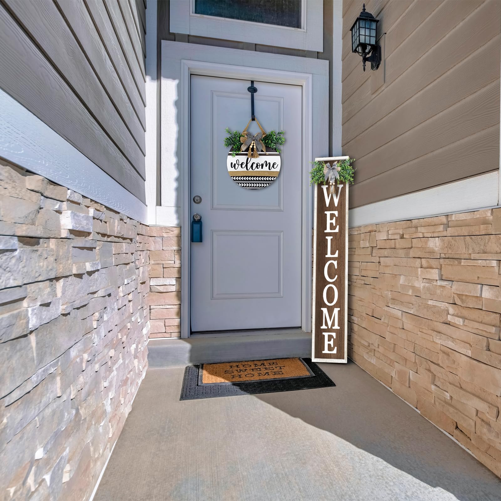 Surfapans sign with hanger; easy to hang or prop against wall.