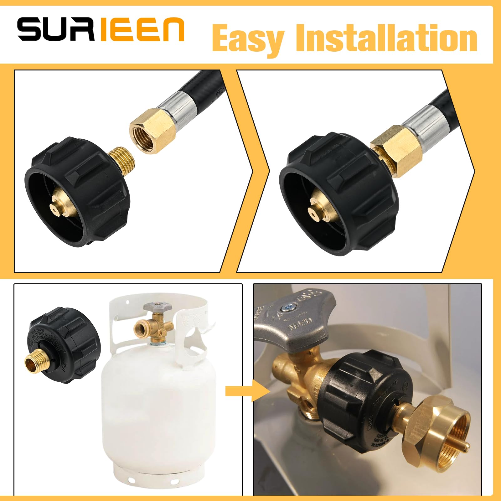 SURIEEN brass connectors provide durable, weather-resistant performance in outdoor setups.