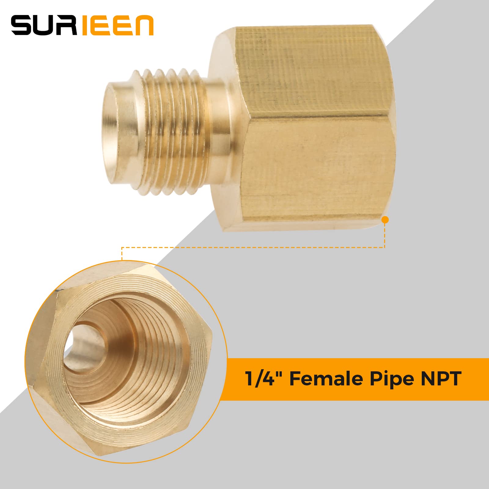 Durable brass construction resists corrosion and outdoor wear.