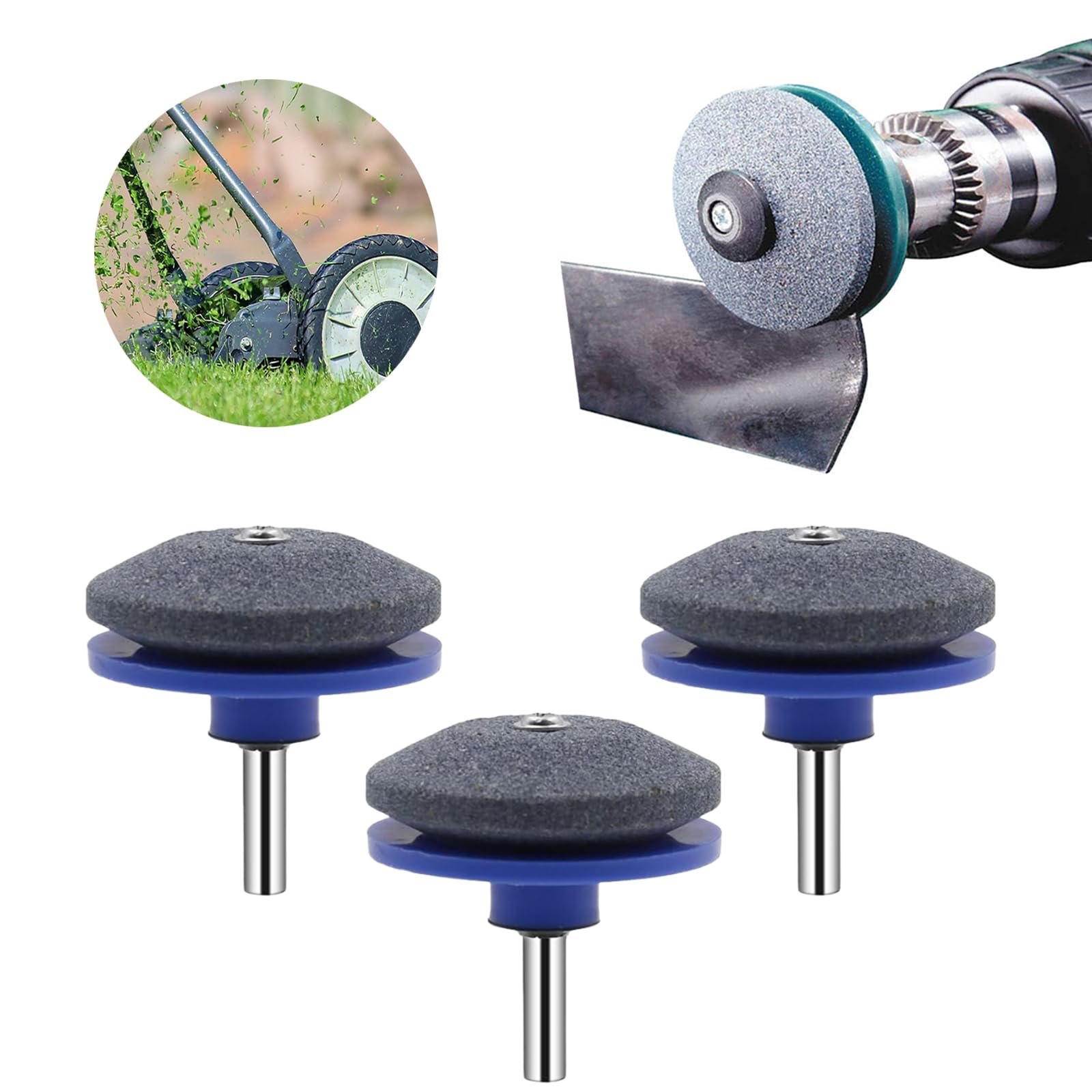Surlveia lawnmower blade sharpener compact blue pack for on-the-go maintenance.