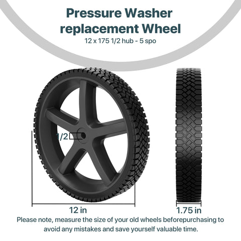 Surplee anti-slip, wear-resistant wheel improves stability on various surfaces.