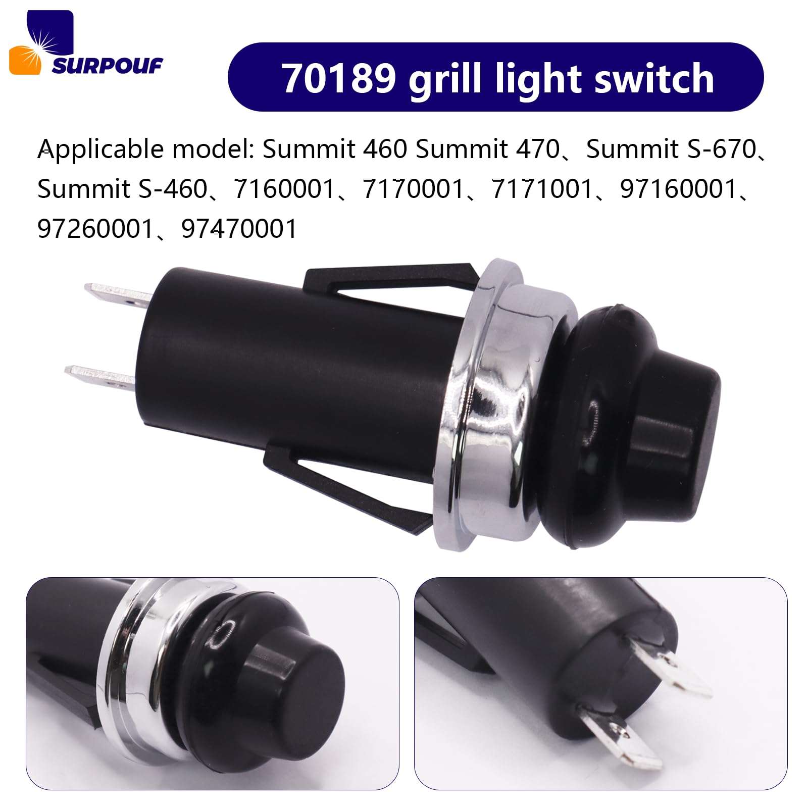 SURPOUF durable grill part 70189 built to last under outdoor use.